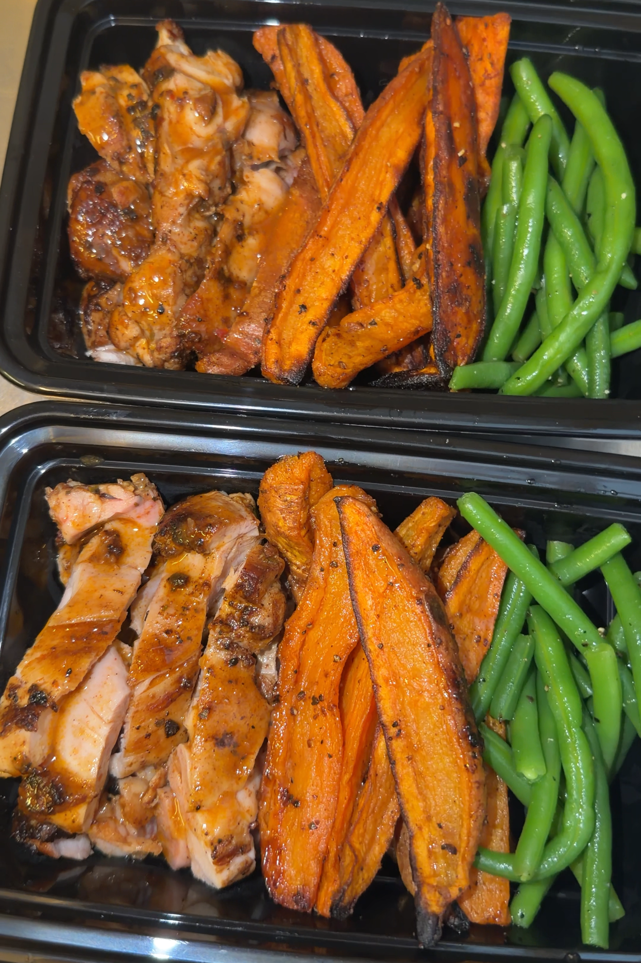 Peri Peri Chicken Thigh & Sweet Potato Wedges - Standard