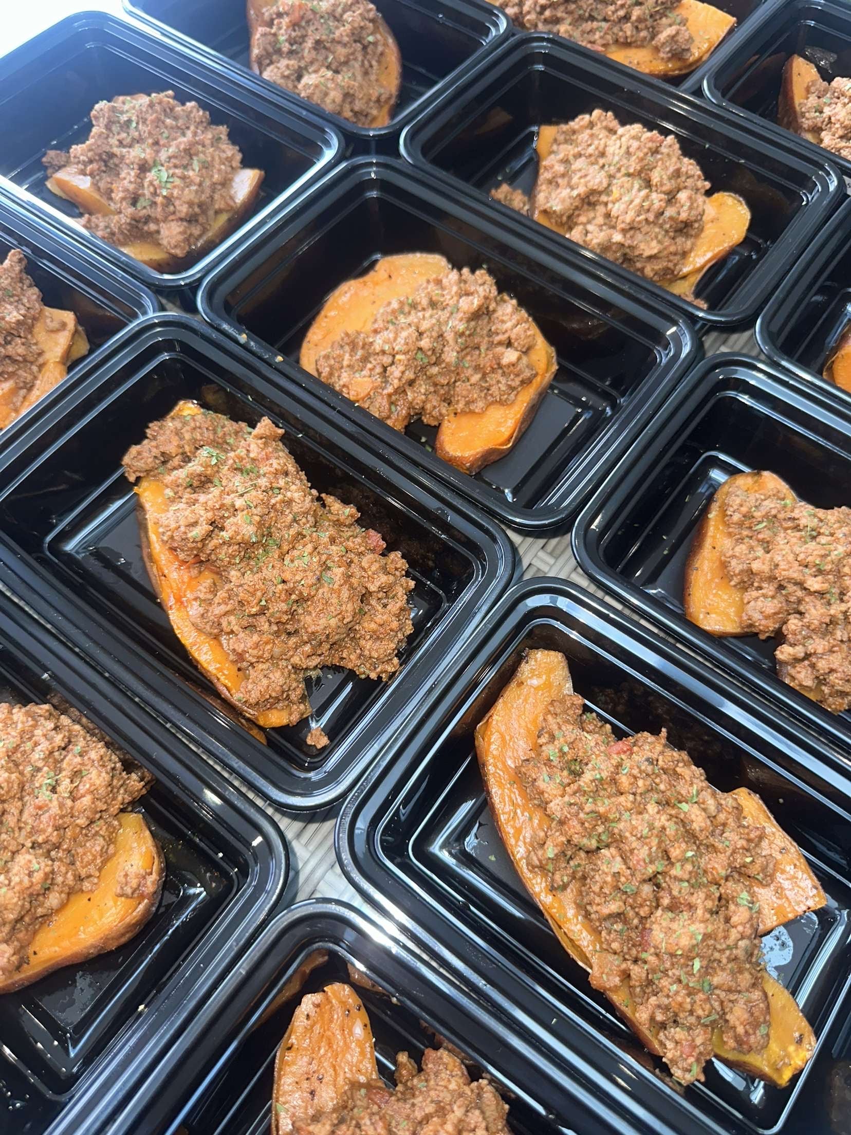 Beef Bolognese on Sweet Potato - Bulking